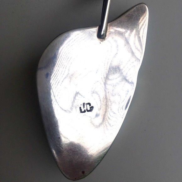 VNTG carved Malachite mask with 26" handmade chain - Picture 6 of 12